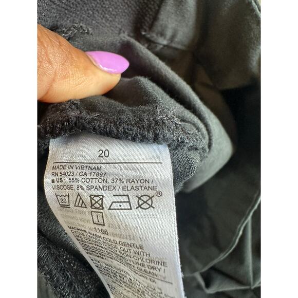 Old Navy Black Office Work Career Side Panel Maternity Pixie Flare Pants Size 20 - Picture 5 of 14